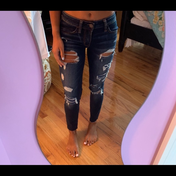 American Eagle ripped jeans size 00 - Picture 4 of 4